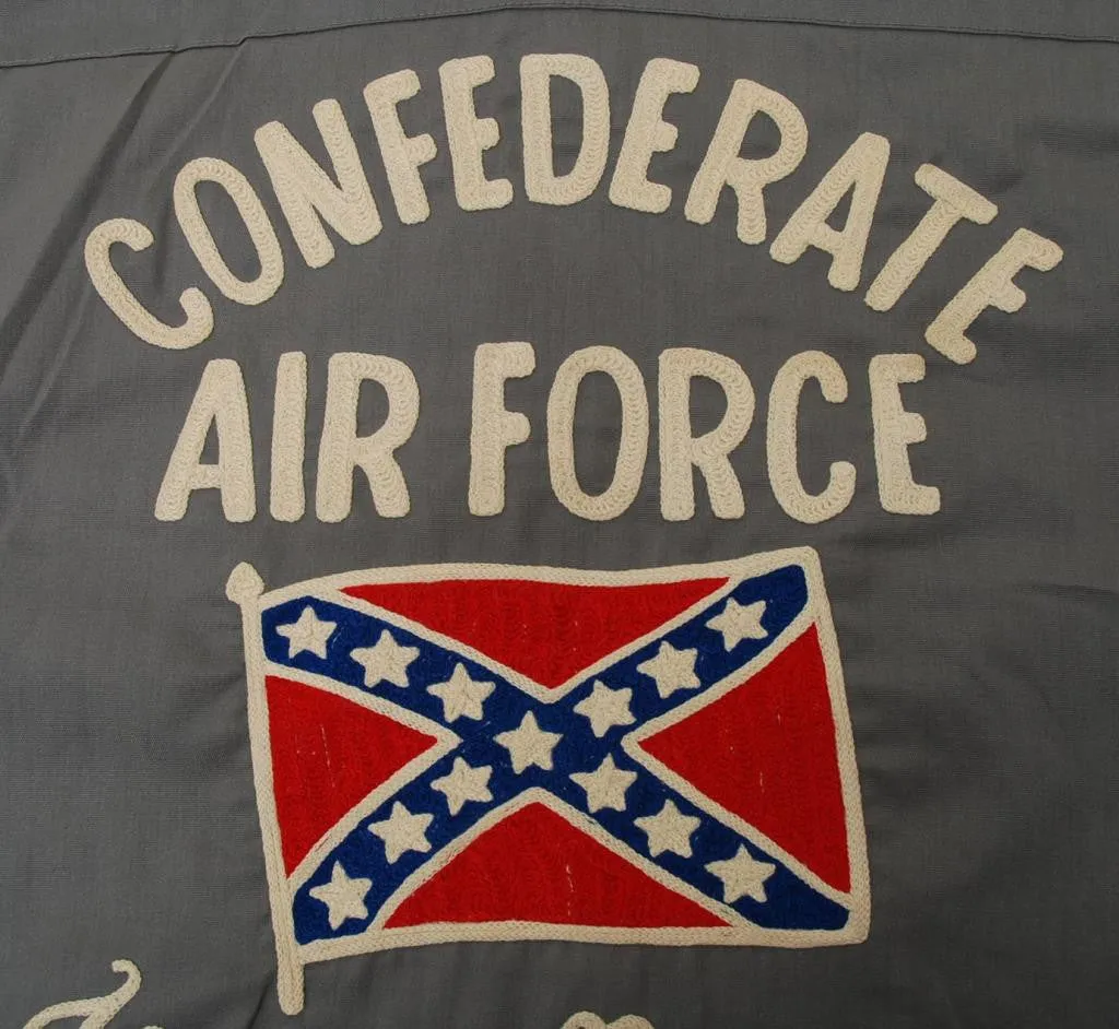 1950s/1960s Embroidered CONFEDERATE AIR FORCE Uniform Shirt