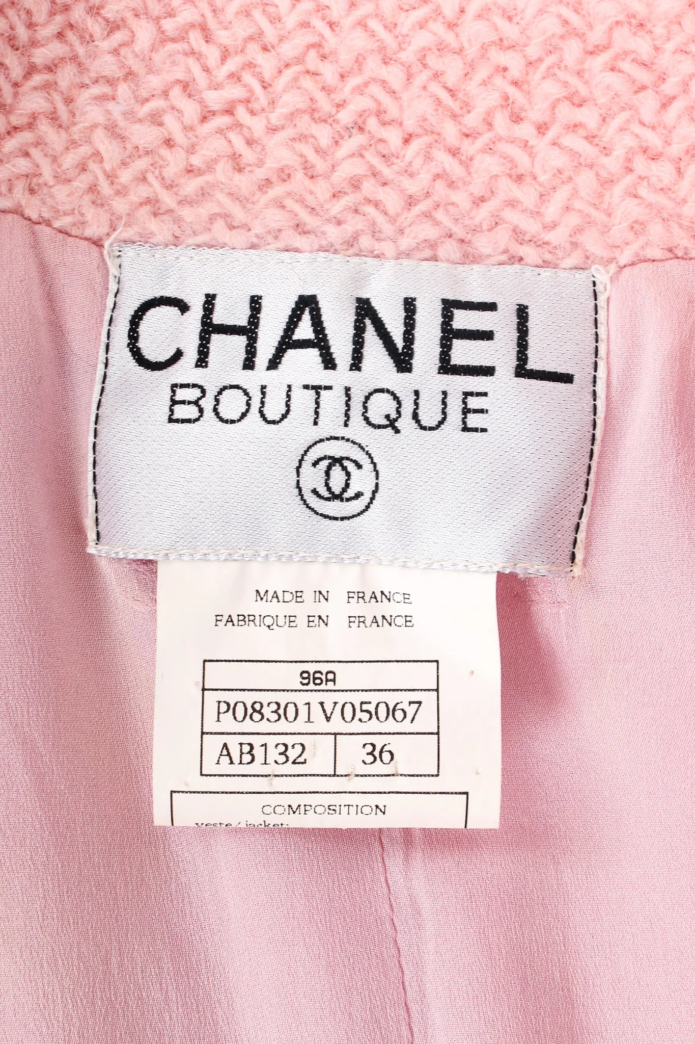 1996 A/W  Bouclé Tweed Gripoix Button Jacket