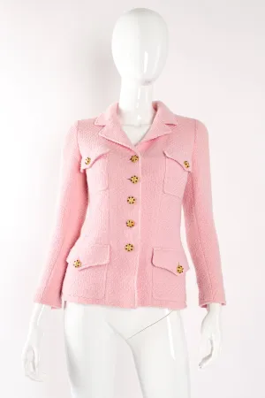 1996 A/W  Bouclé Tweed Gripoix Button Jacket