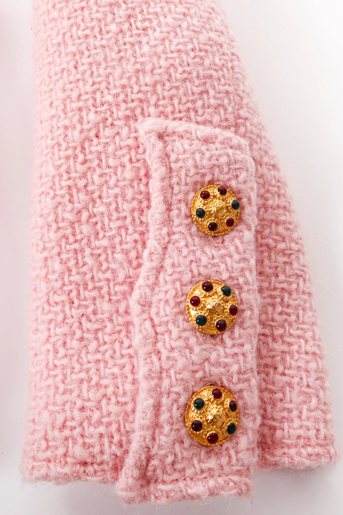 1996 A/W  Bouclé Tweed Gripoix Button Jacket