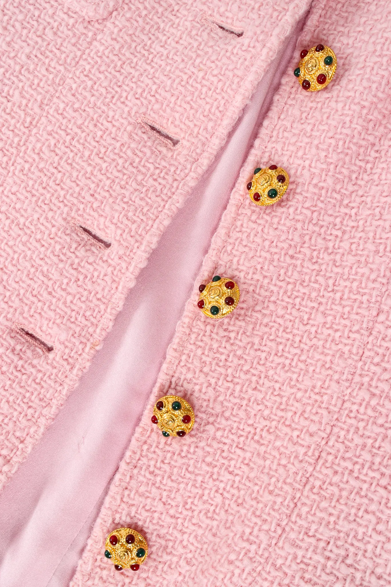 1996 A/W  Bouclé Tweed Gripoix Button Jacket