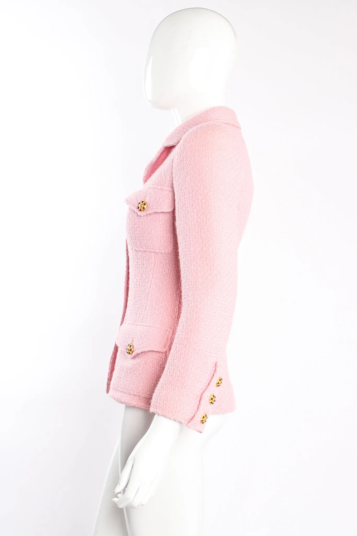 1996 A/W  Bouclé Tweed Gripoix Button Jacket