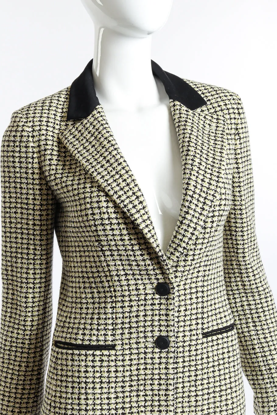 2002P Check Tweed Blazer