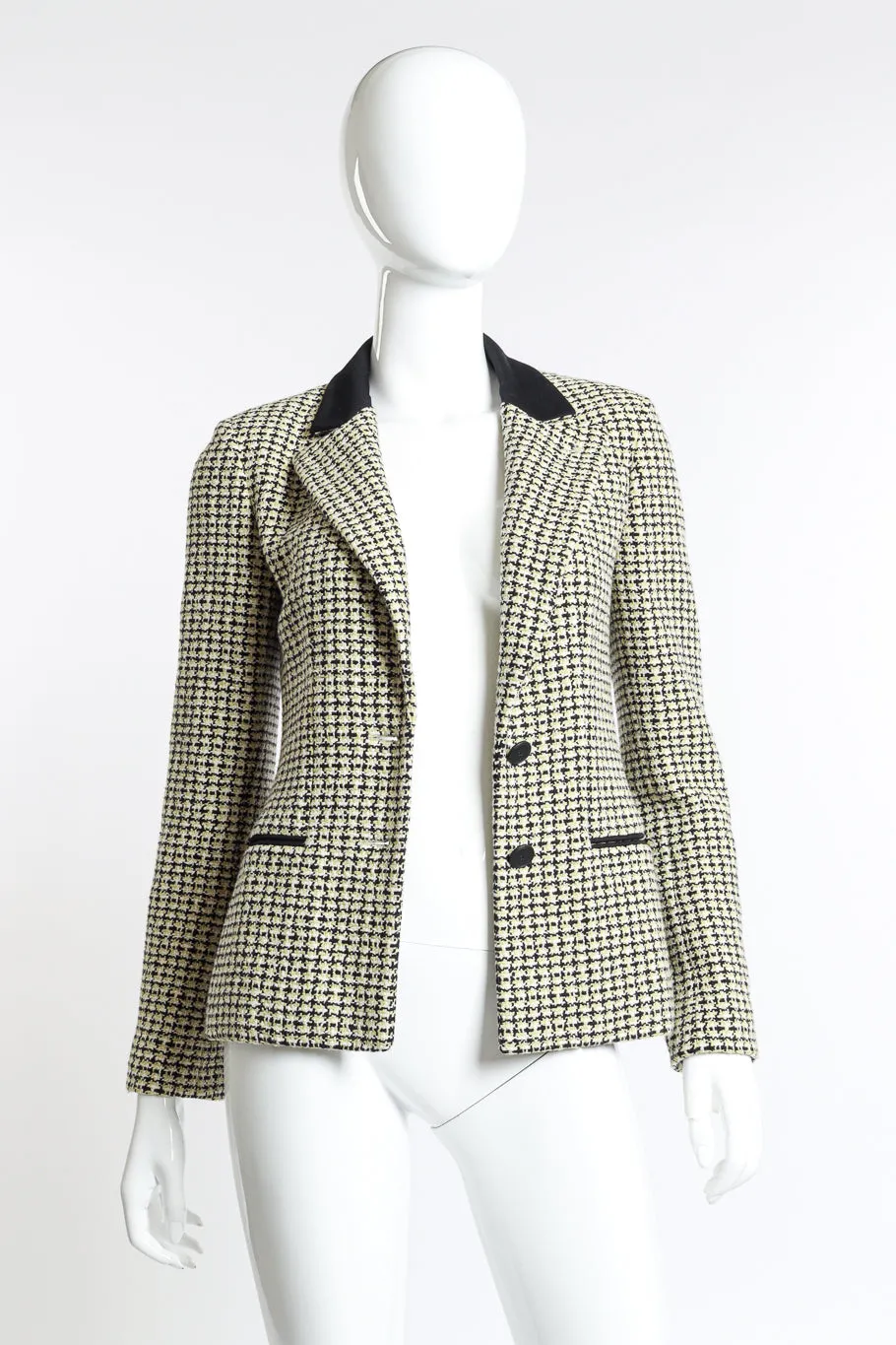 2002P Check Tweed Blazer