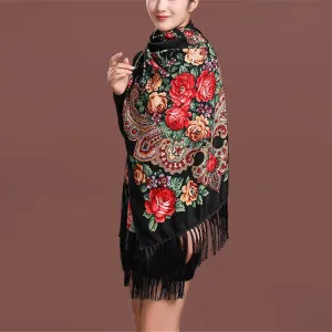 2024 Print Shawls Female Designer Women Winter Scarf Pashmina Flower Bufandas Foulard Warm Hijab Wraps Travel Stoles