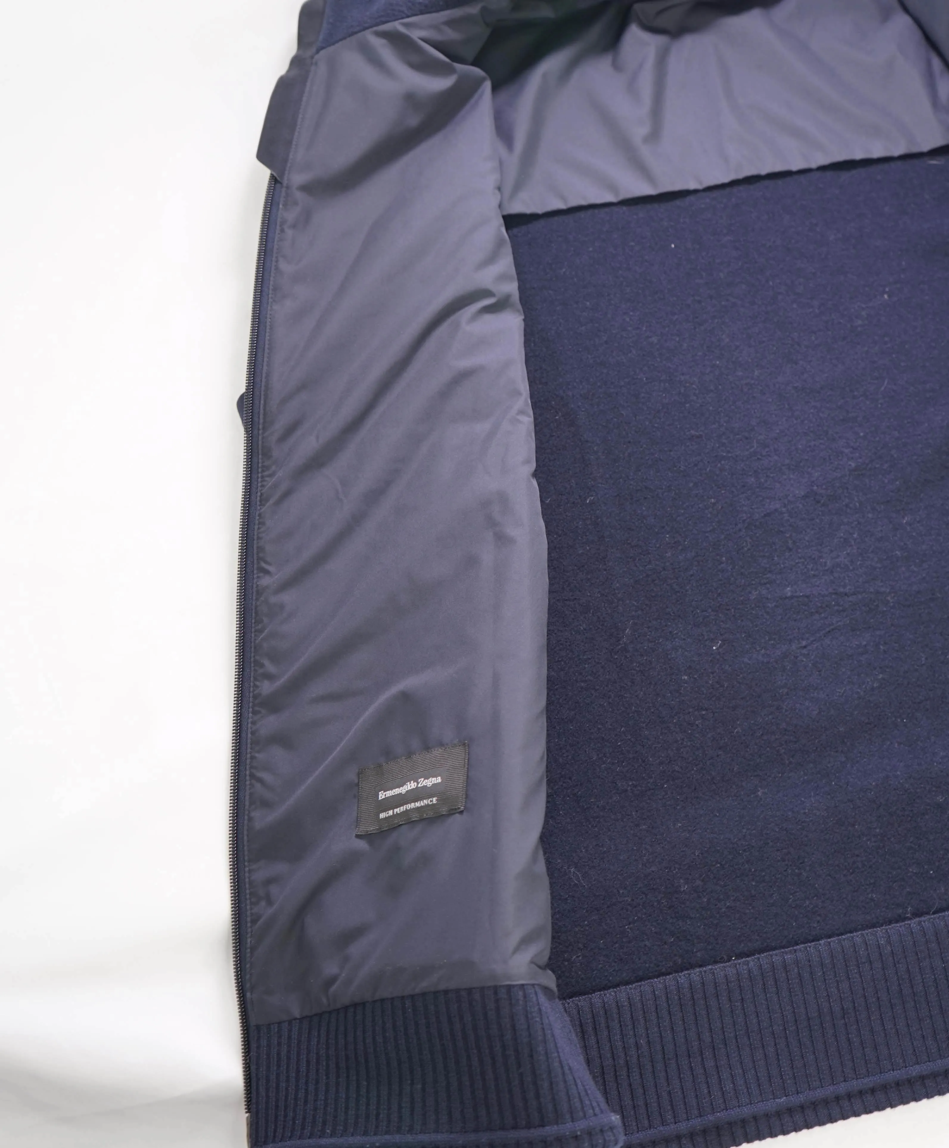 $2,495 ZEGNA - "HIGH PERFORMANCE" Navy Quilted Padded Vest - 48US (58EU) 3XL