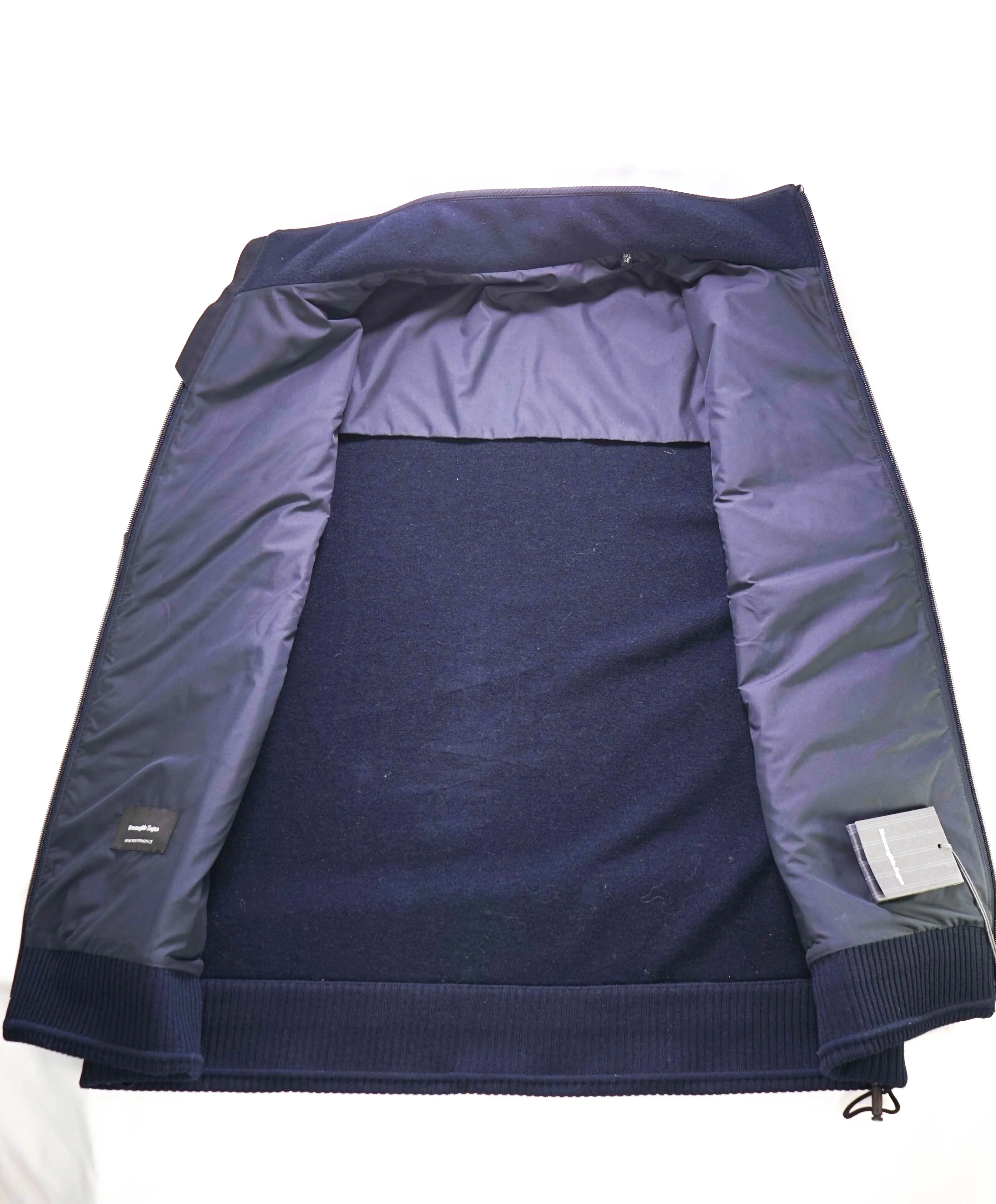 $2,495 ZEGNA - "HIGH PERFORMANCE" Navy Quilted Padded Vest - 48US (58EU) 3XL