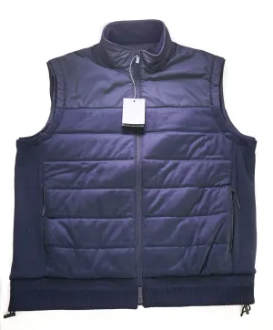 $2,495 ZEGNA - "HIGH PERFORMANCE" Navy Quilted Padded Vest - 48US (58EU) 3XL