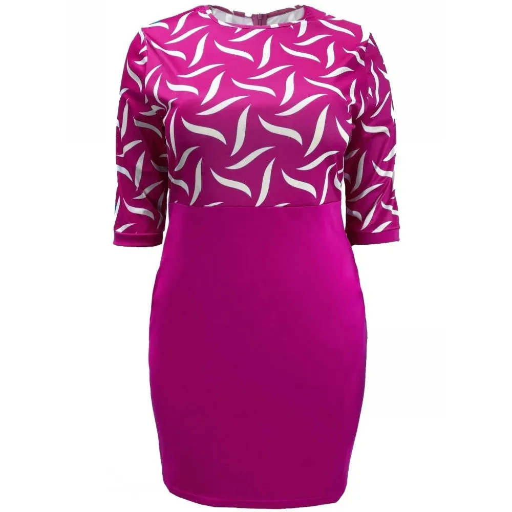 5XL 4XL Plus Size Clothes Dresses Office Lady