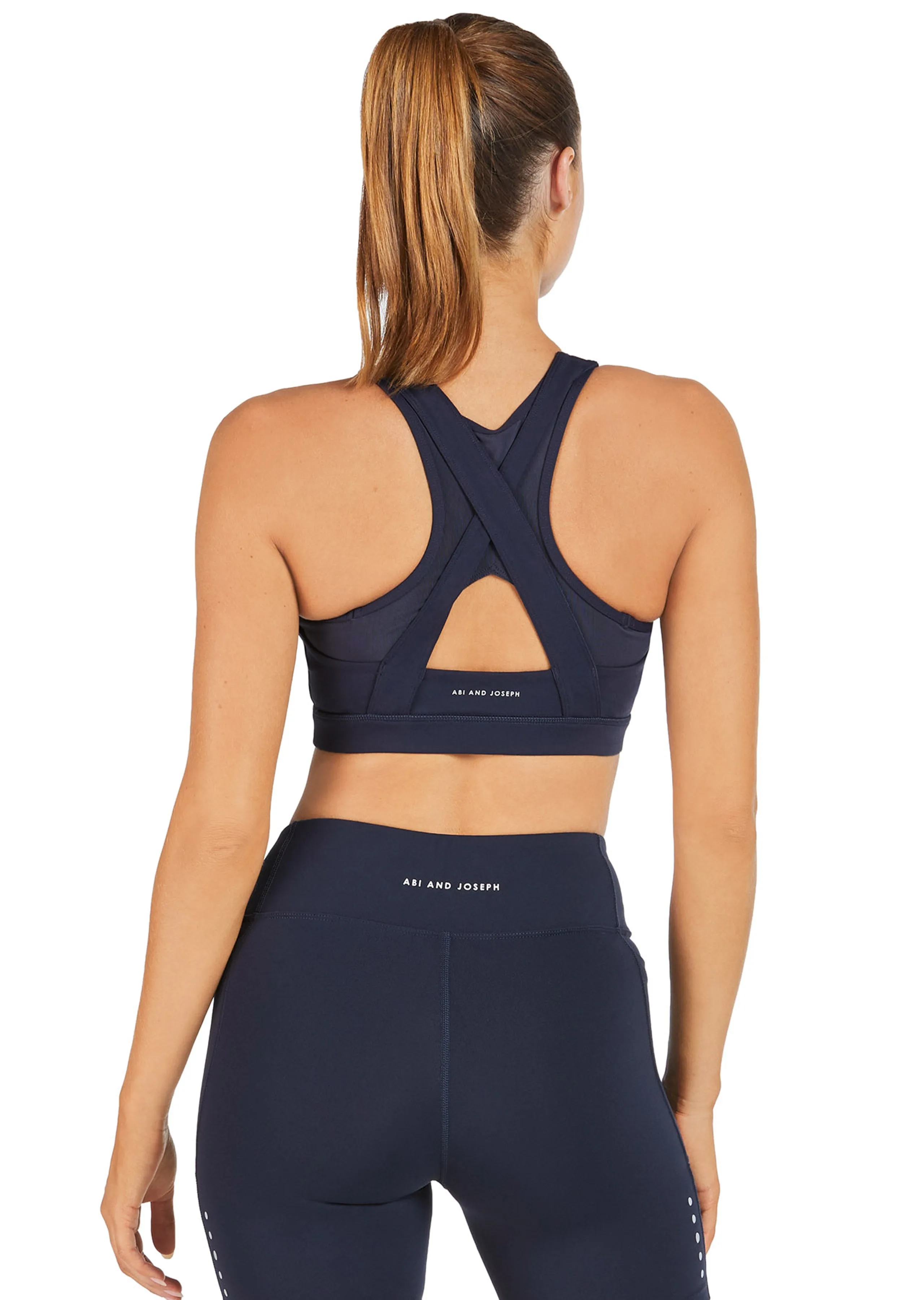 Abi & Joseph Leo Hi-Tech Sports Bra | Deep Navy