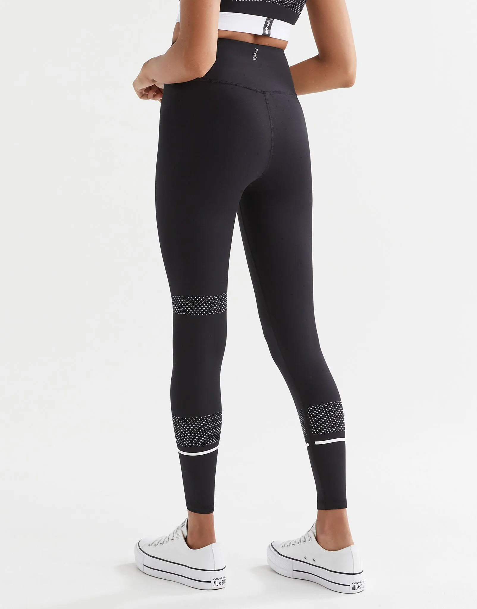 ACTIVATE Full Length Legging - Black / White