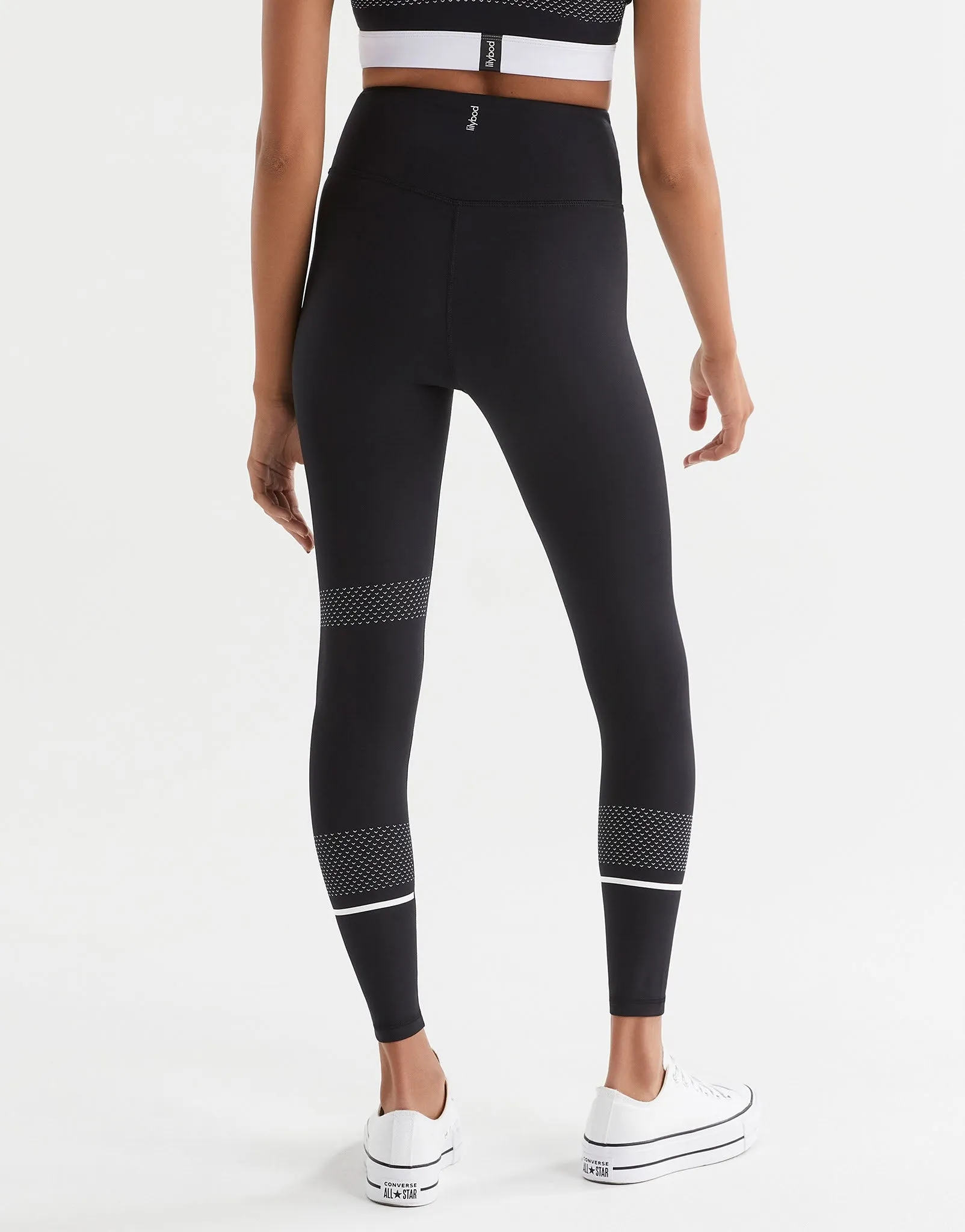ACTIVATE Full Length Legging - Black / White