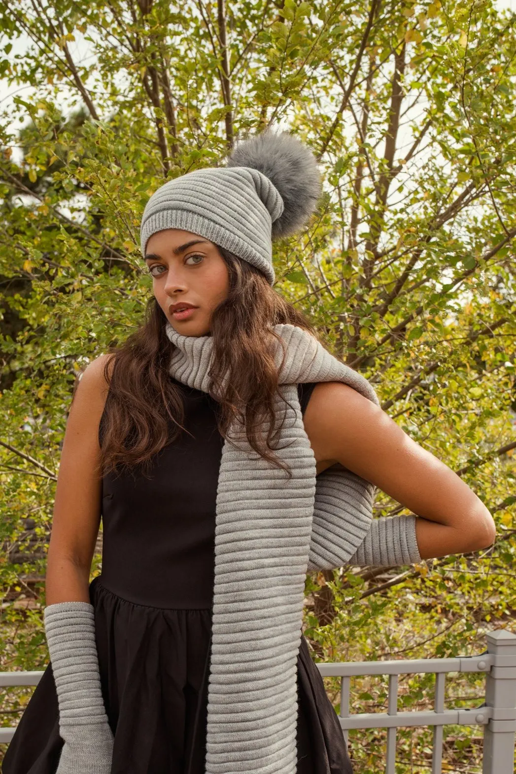 Aline Faux Fur Beanie