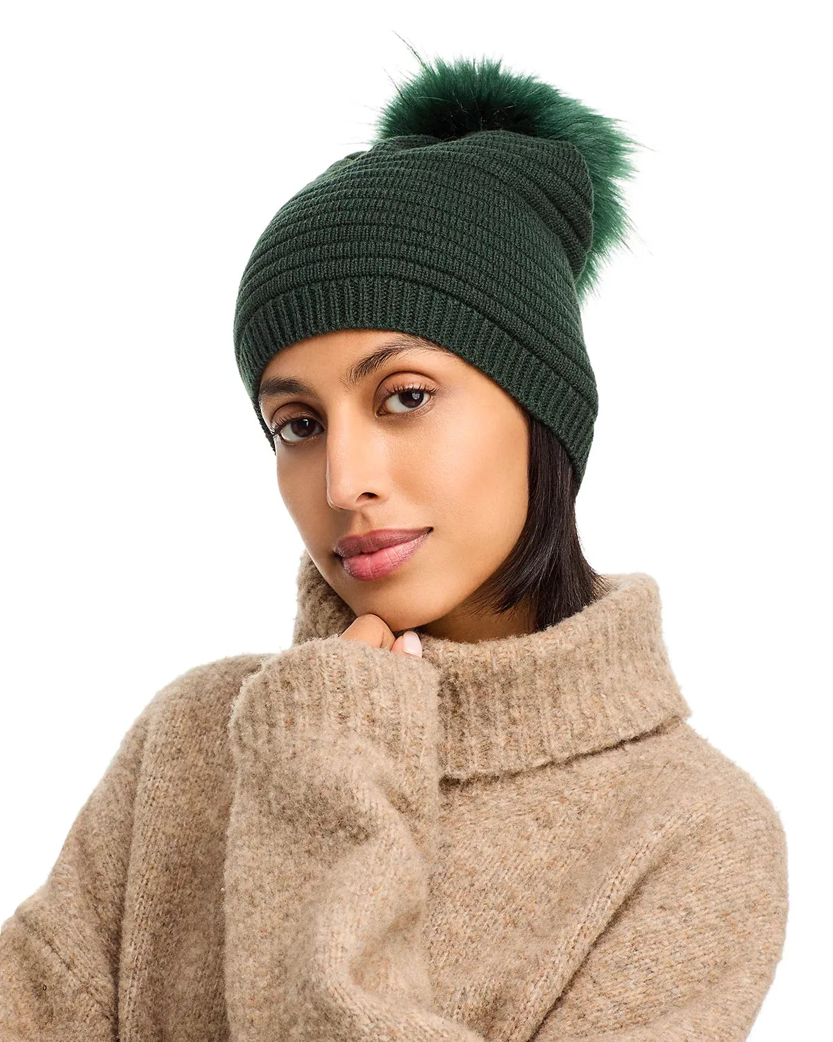Aline Faux Fur Beanie