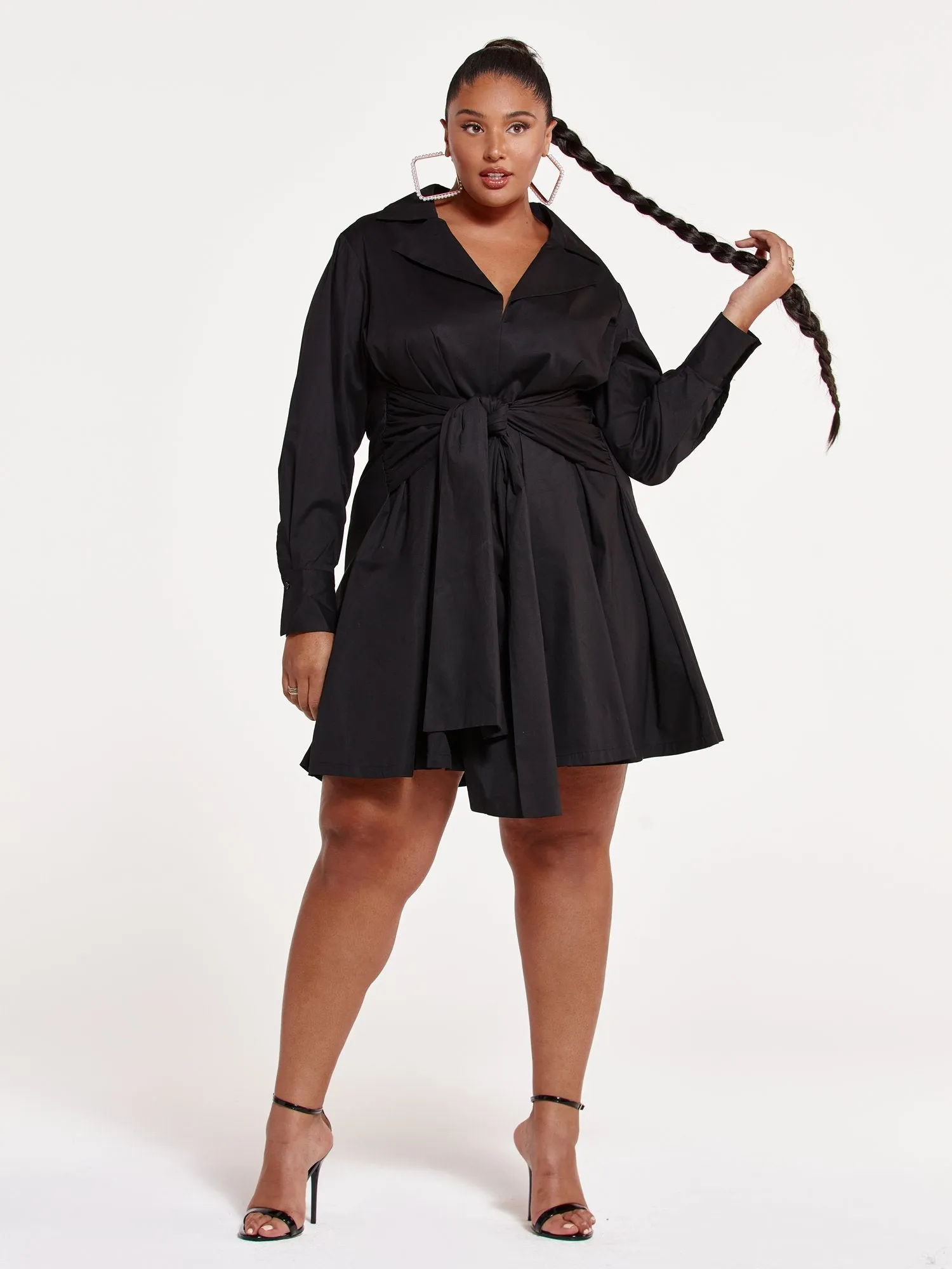 Anita Tie Front Shirt Dress
