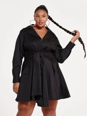 Anita Tie Front Shirt Dress