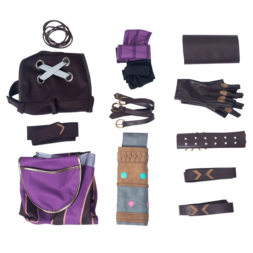 Arcane: League of Legends LoL Jinx Uniform Outfits Cosplay Costume Halloween Carnival Suit