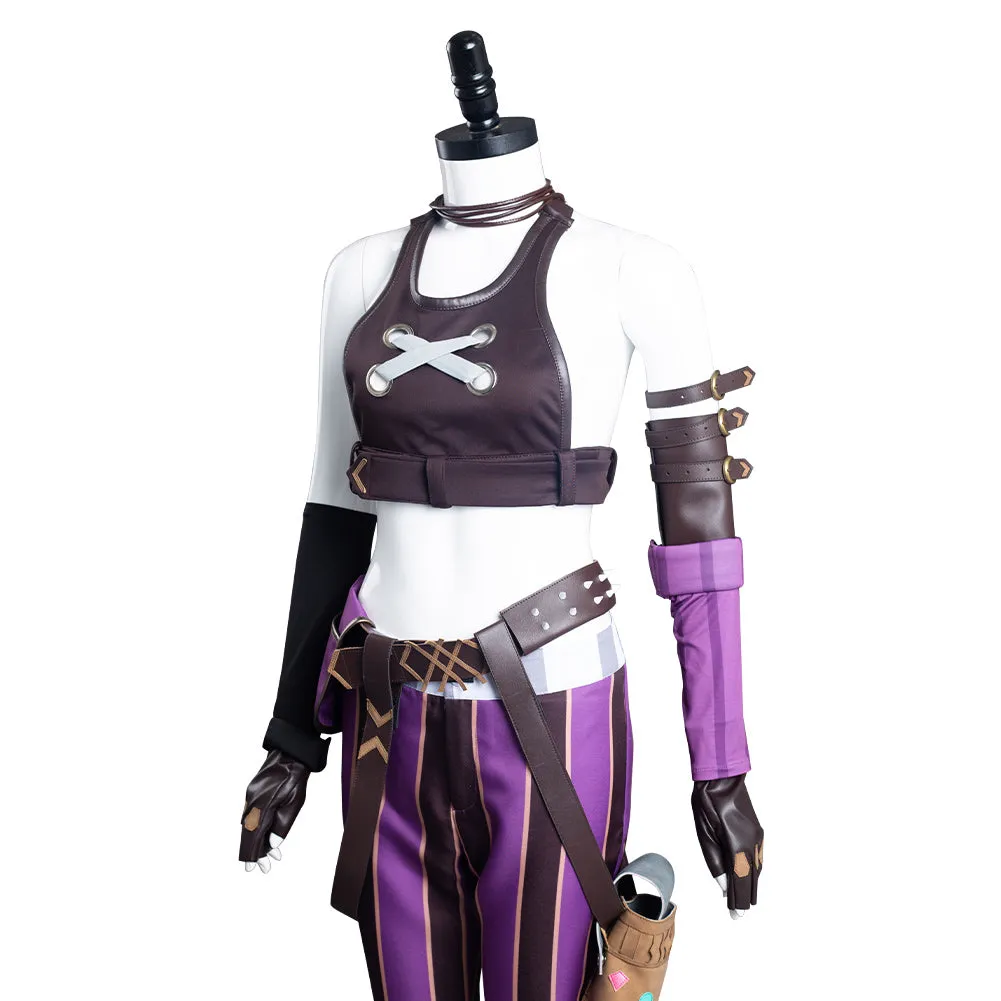 Arcane: League of Legends LoL Jinx Uniform Outfits Cosplay Costume Halloween Carnival Suit