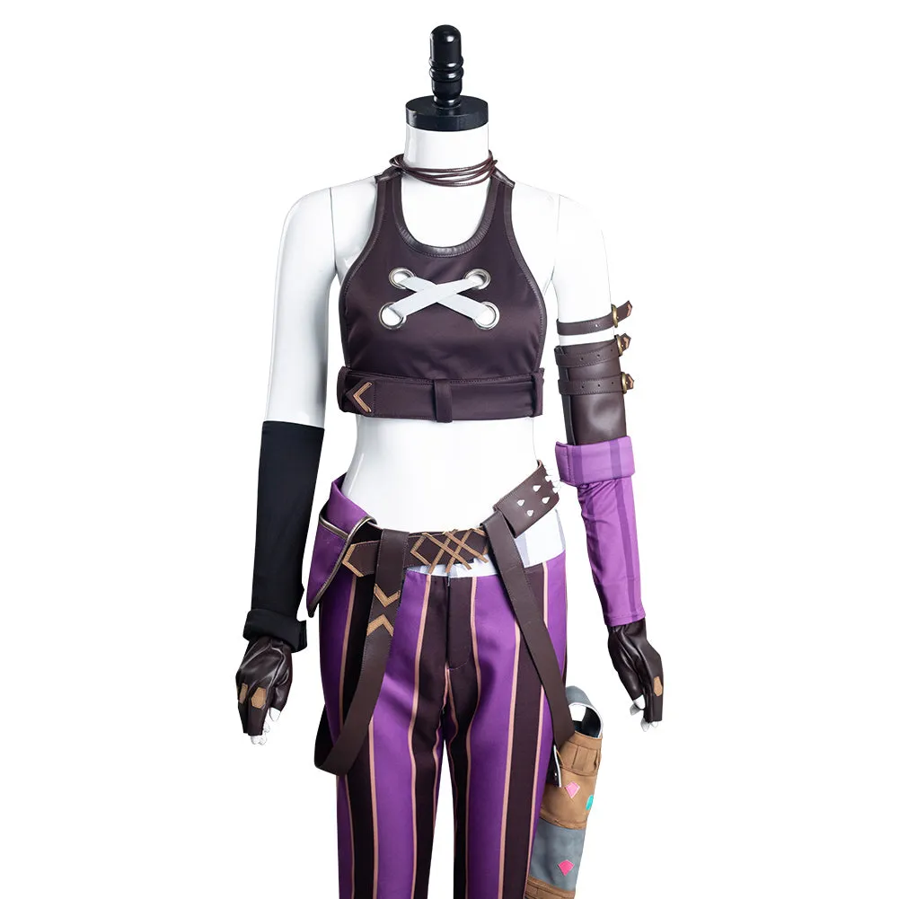 Arcane: League of Legends LoL Jinx Uniform Outfits Cosplay Costume Halloween Carnival Suit