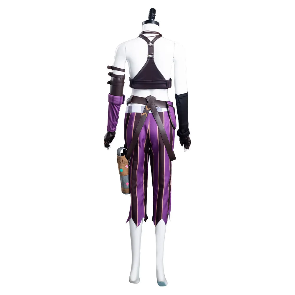 Arcane: League of Legends LoL Jinx Uniform Outfits Cosplay Costume Halloween Carnival Suit