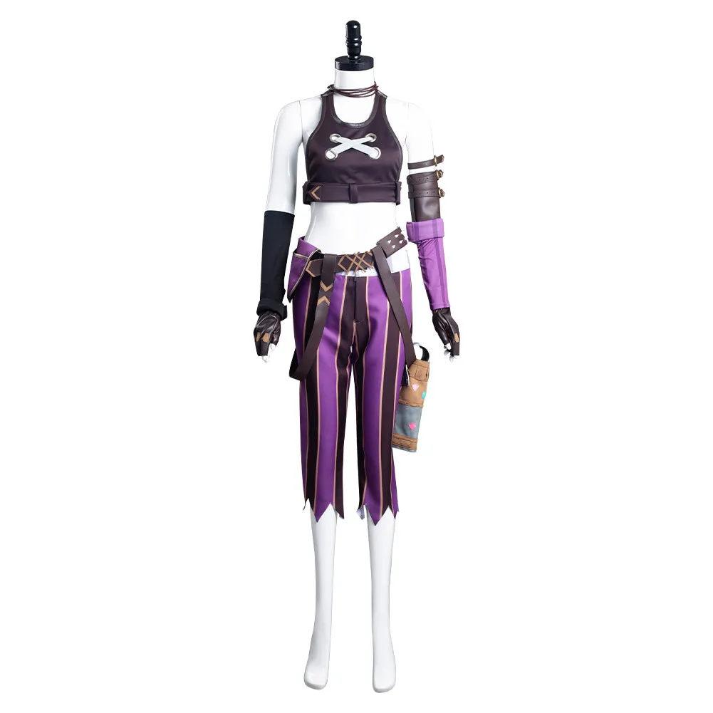 Arcane: League of Legends LoL Jinx Uniform Outfits Cosplay Costume Halloween Carnival Suit