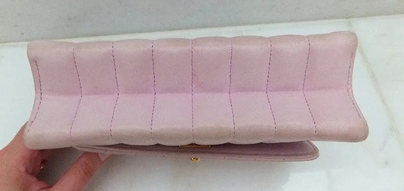 Authentic Chanel Vintage Mini Light Pink 2.55 Flapover