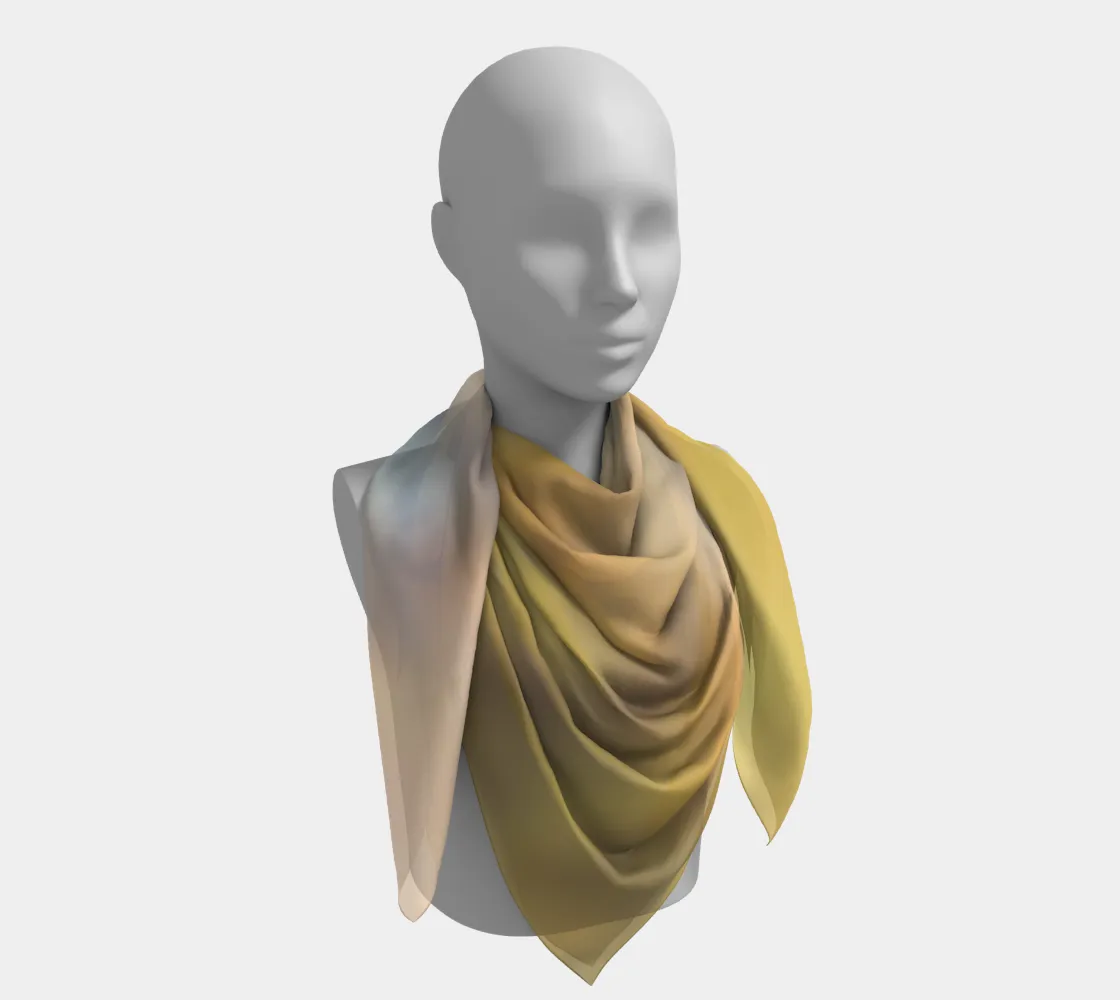 Autumn reflections square scarf