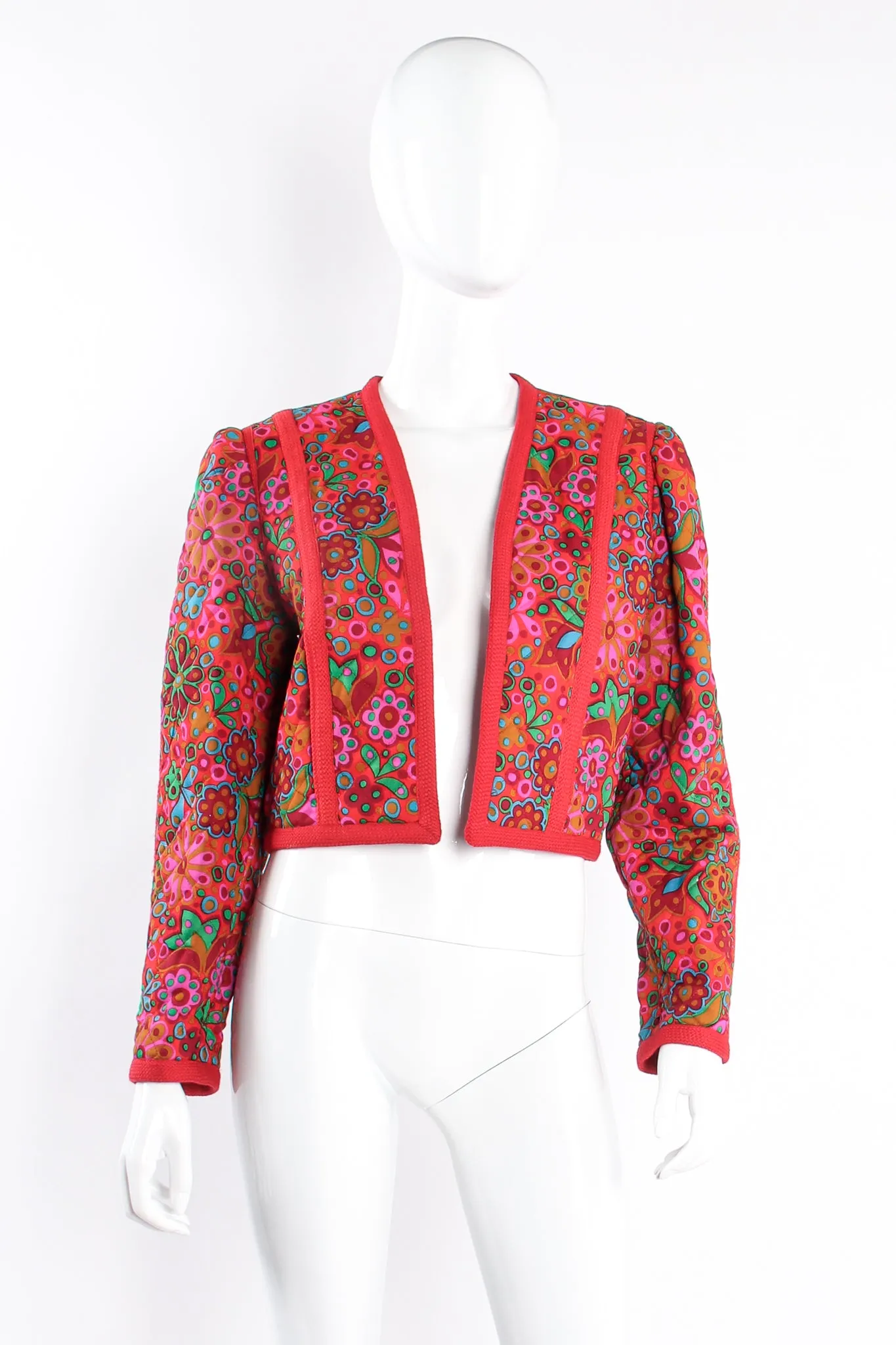A/W 1990 Floral Quilted Crop Jacket