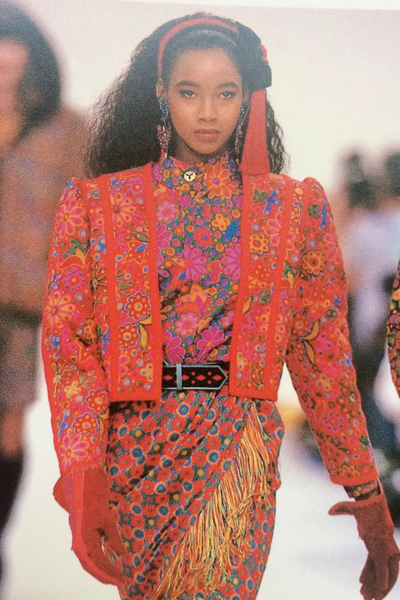 A/W 1990 Floral Quilted Crop Jacket