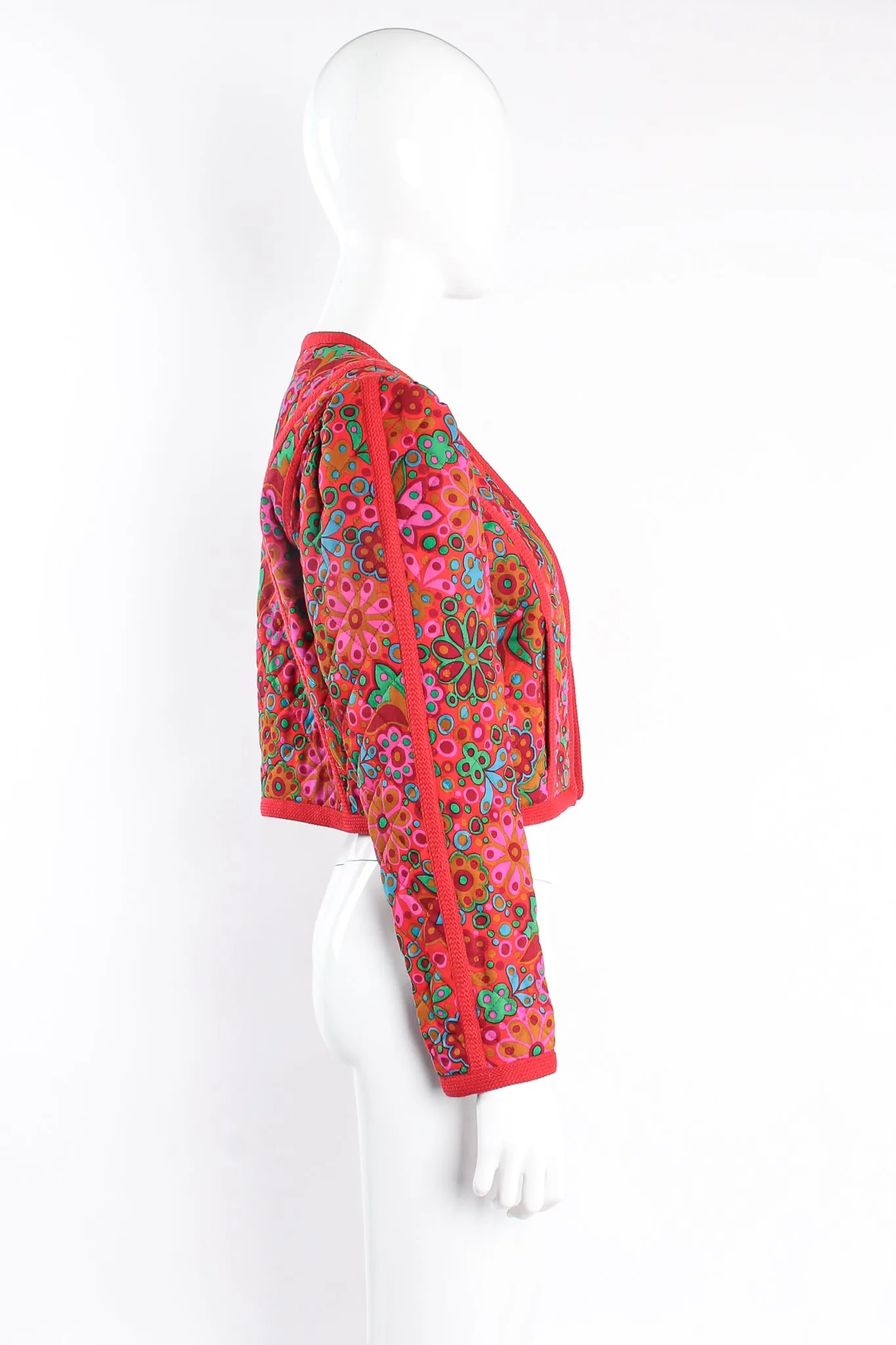 A/W 1990 Floral Quilted Crop Jacket