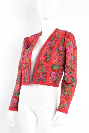 A/W 1990 Floral Quilted Crop Jacket
