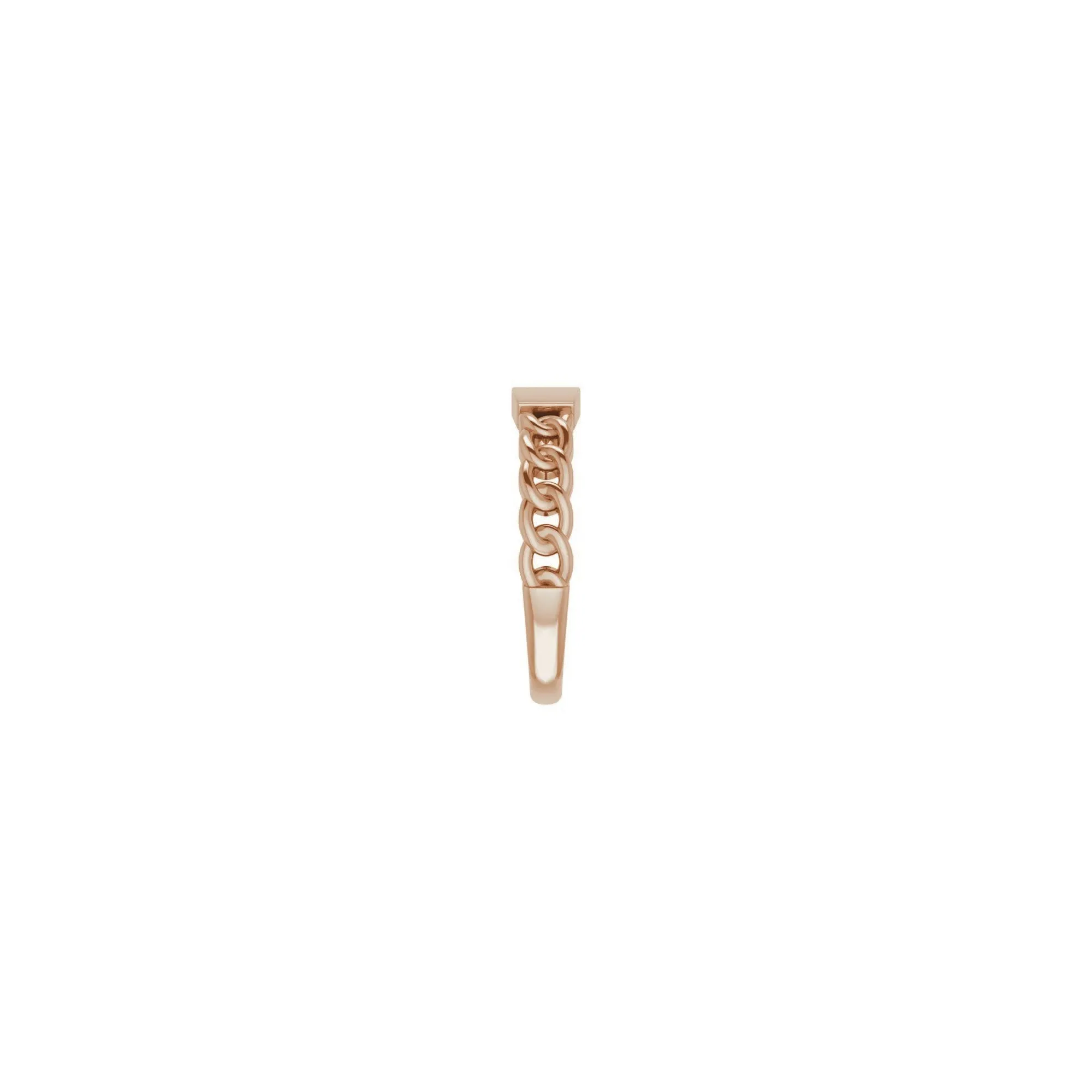 Bar Engravable Chain Link Ring