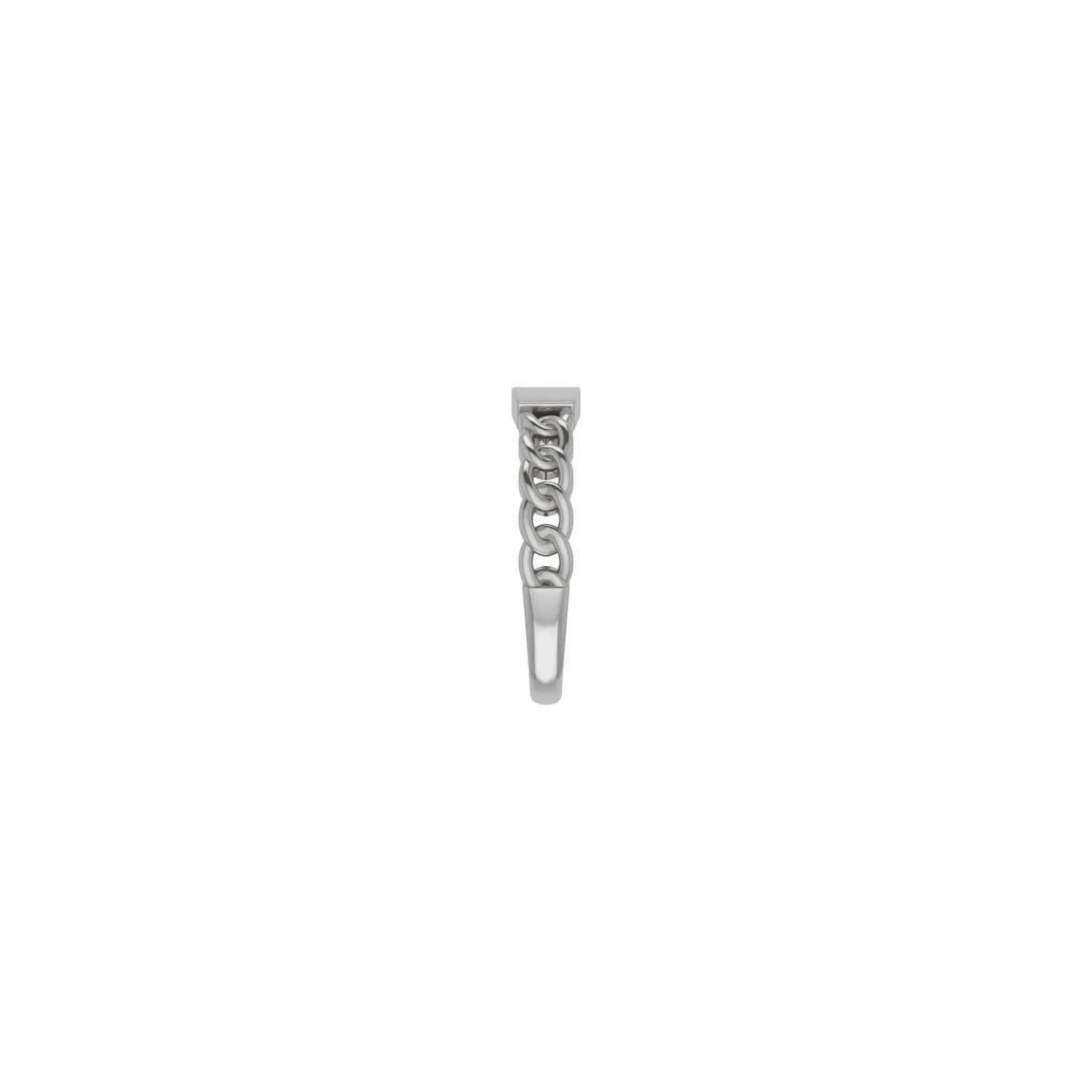 Bar Engravable Chain Link Ring