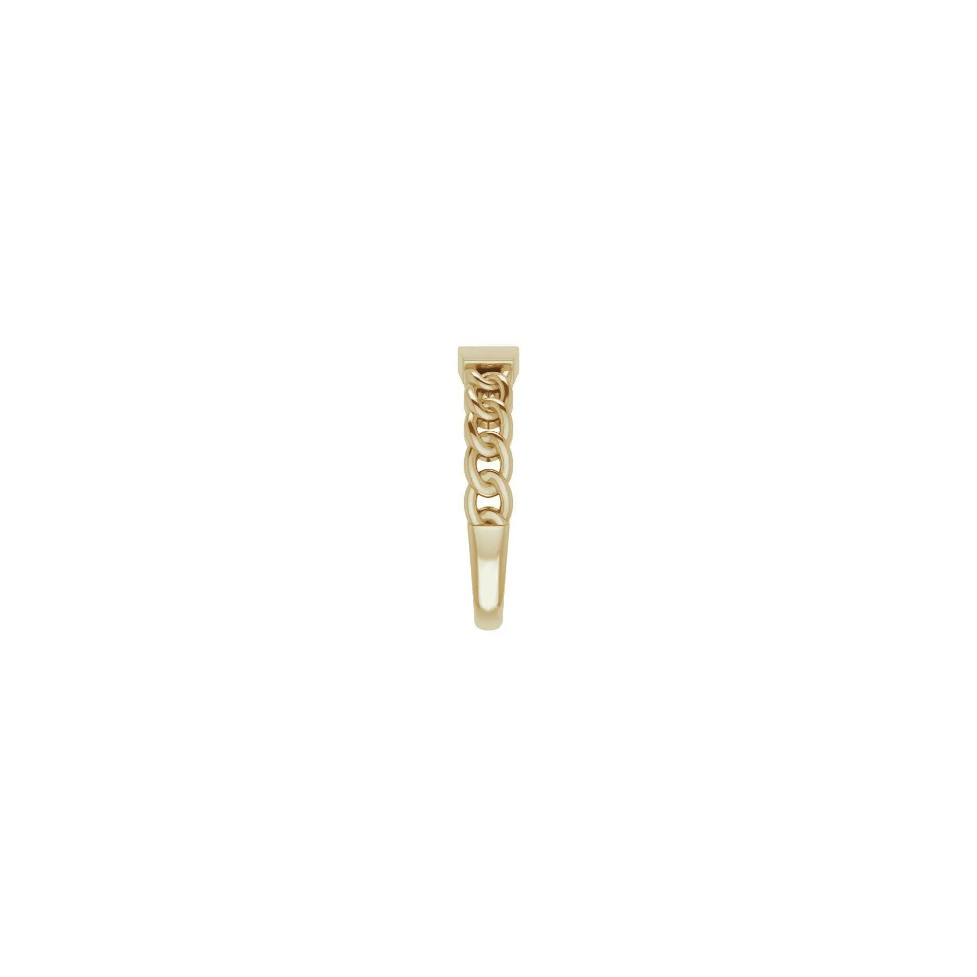 Bar Engravable Chain Link Ring