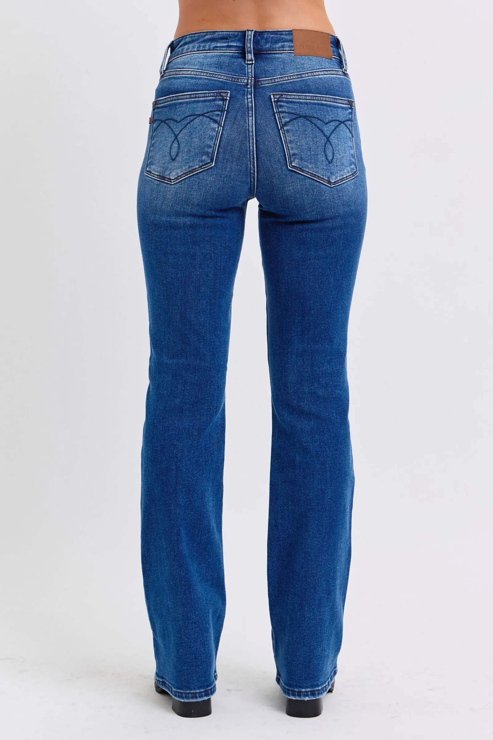 Bette Mid-Rise Bootcut Jeans – Dark Wash by Judy Blue