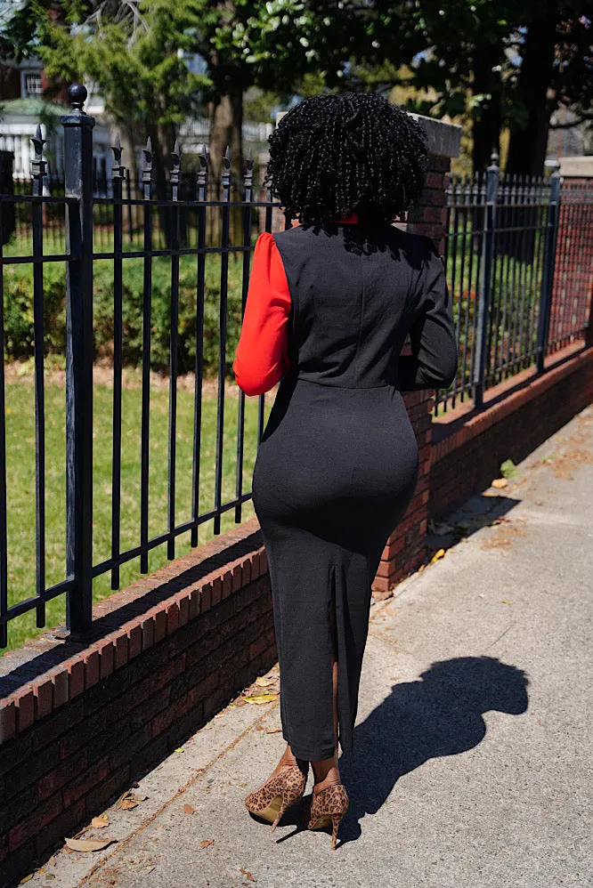 Bishop black and Red dress
