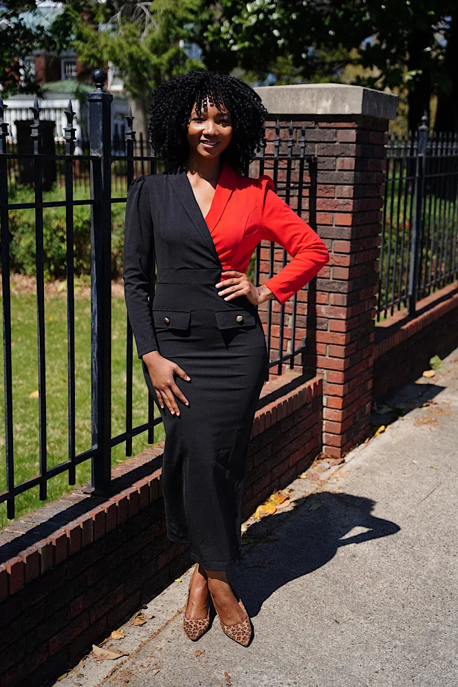 Bishop black and Red dress