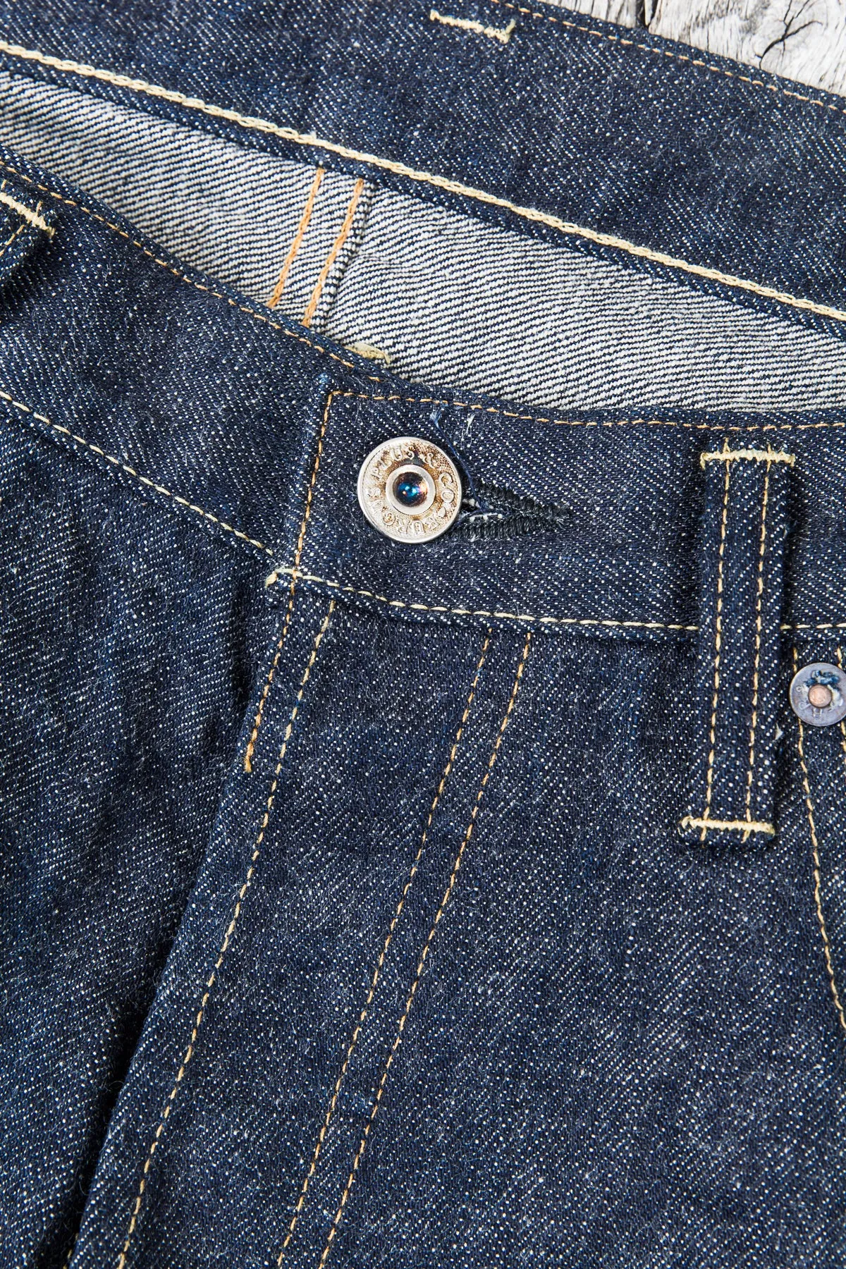 Burgus Plus & Co. 955-xx Natural Indigo Selvedge Denim Jeans