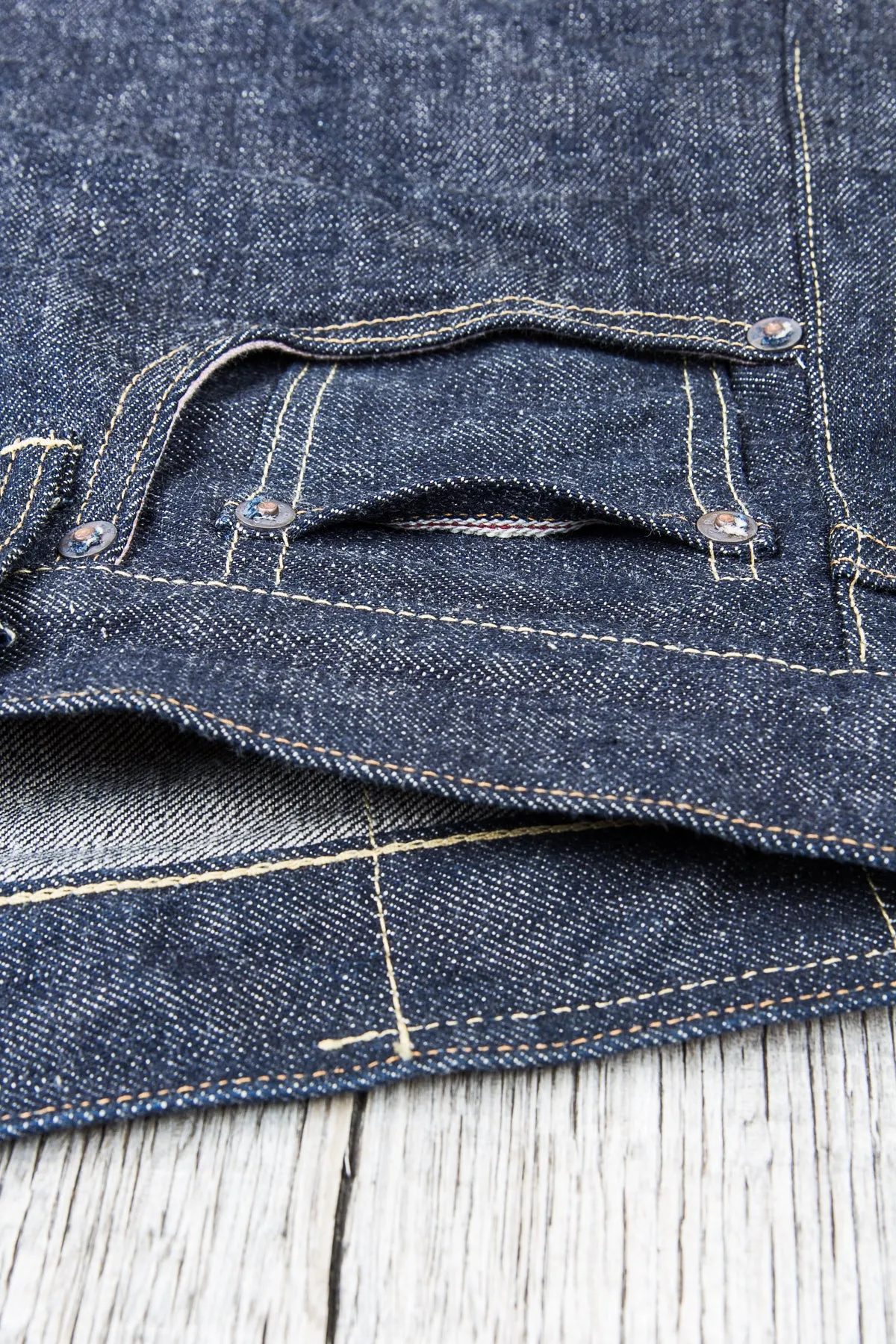Burgus Plus & Co. 955-xx Natural Indigo Selvedge Denim Jeans