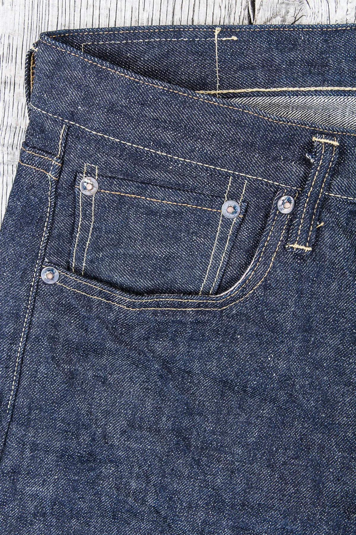 Burgus Plus & Co. 955-xx Natural Indigo Selvedge Denim Jeans