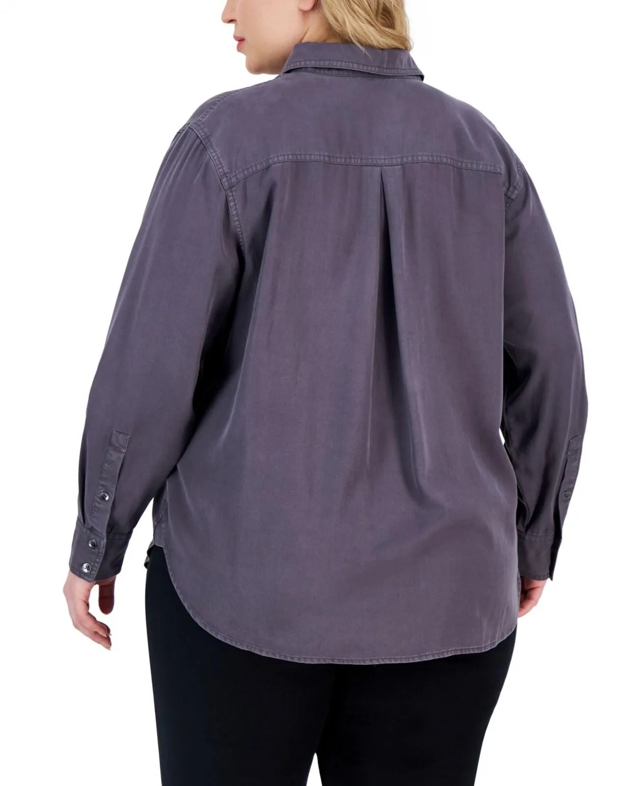 Calvin Klein Jeans Womens Button Up Trendy Plus Size Utility Shirt CJ3X2023
