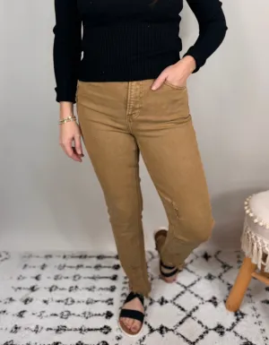 Carly Risen Mocha High Rise Skinny Jeans