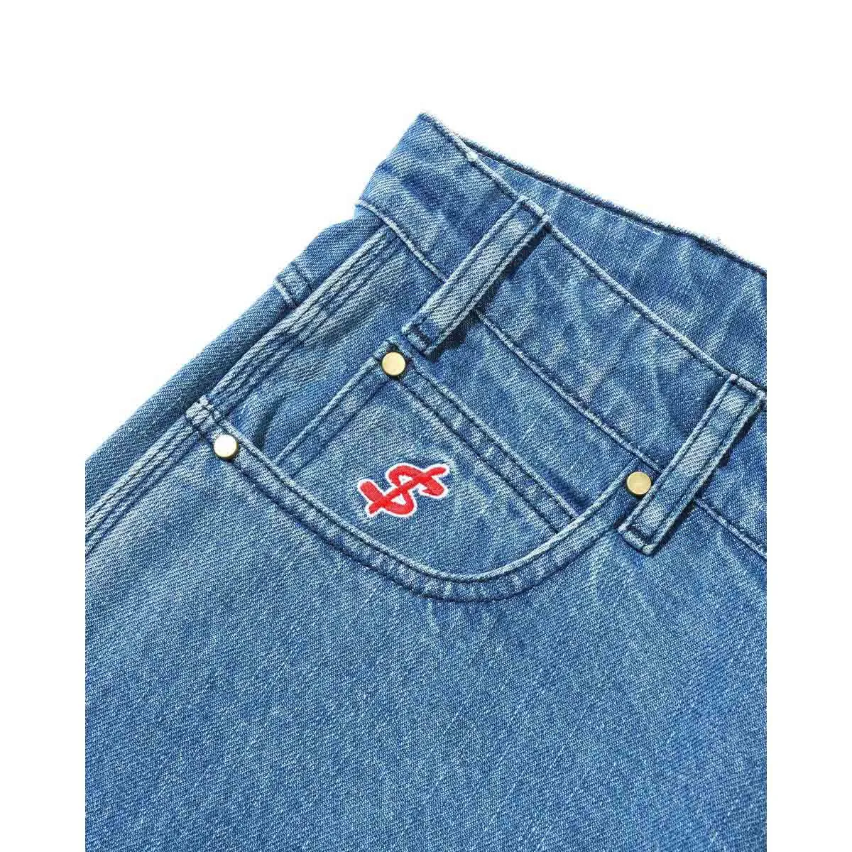 Cash Only - Bone Denim Jeans Streaky Indigo