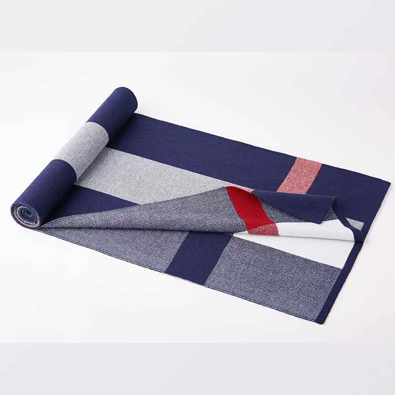 Cashmere Feel Winter Checked Scarves for Women and men, Large Soft Thick Shawls D008