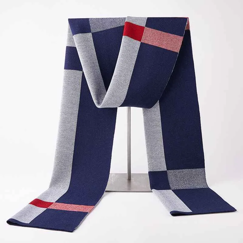 Cashmere Feel Winter Checked Scarves for Women and men, Large Soft Thick Shawls D008