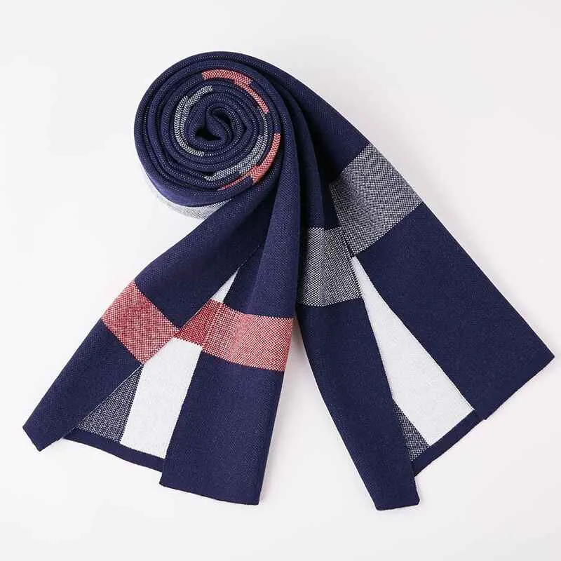 Cashmere Feel Winter Checked Scarves for Women and men, Large Soft Thick Shawls D008
