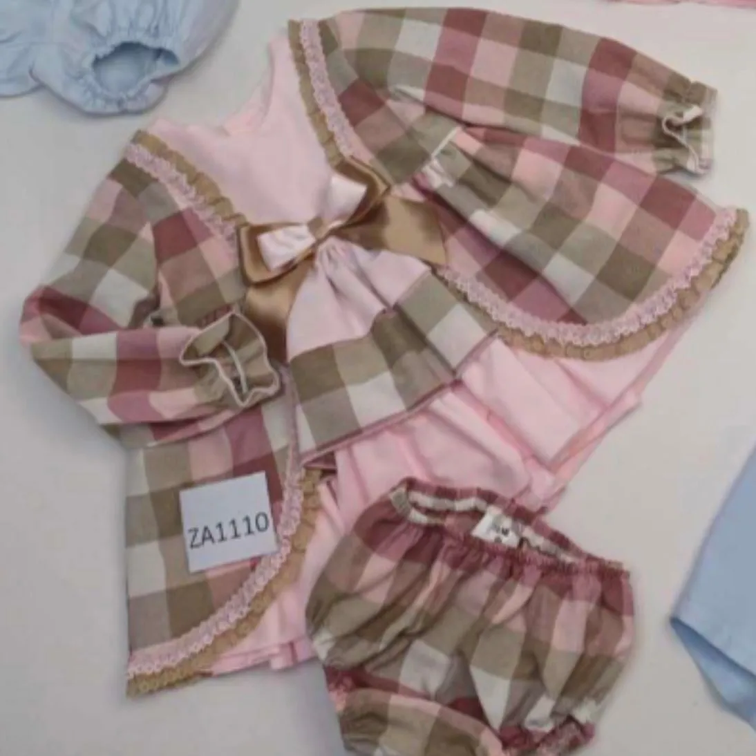 Ceyber Baby Girls Dusky and Tan Dress