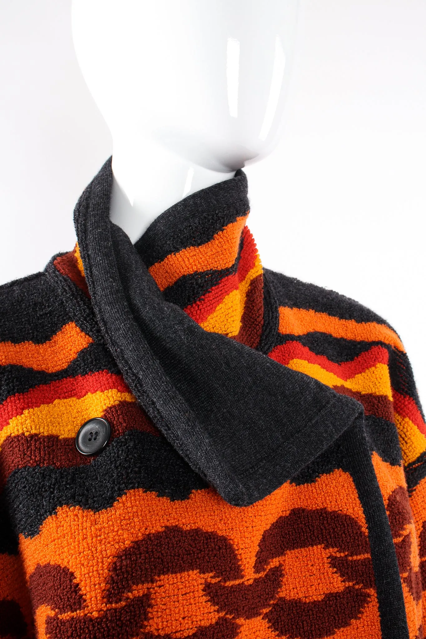 Chain Link Knit Sweater Coat