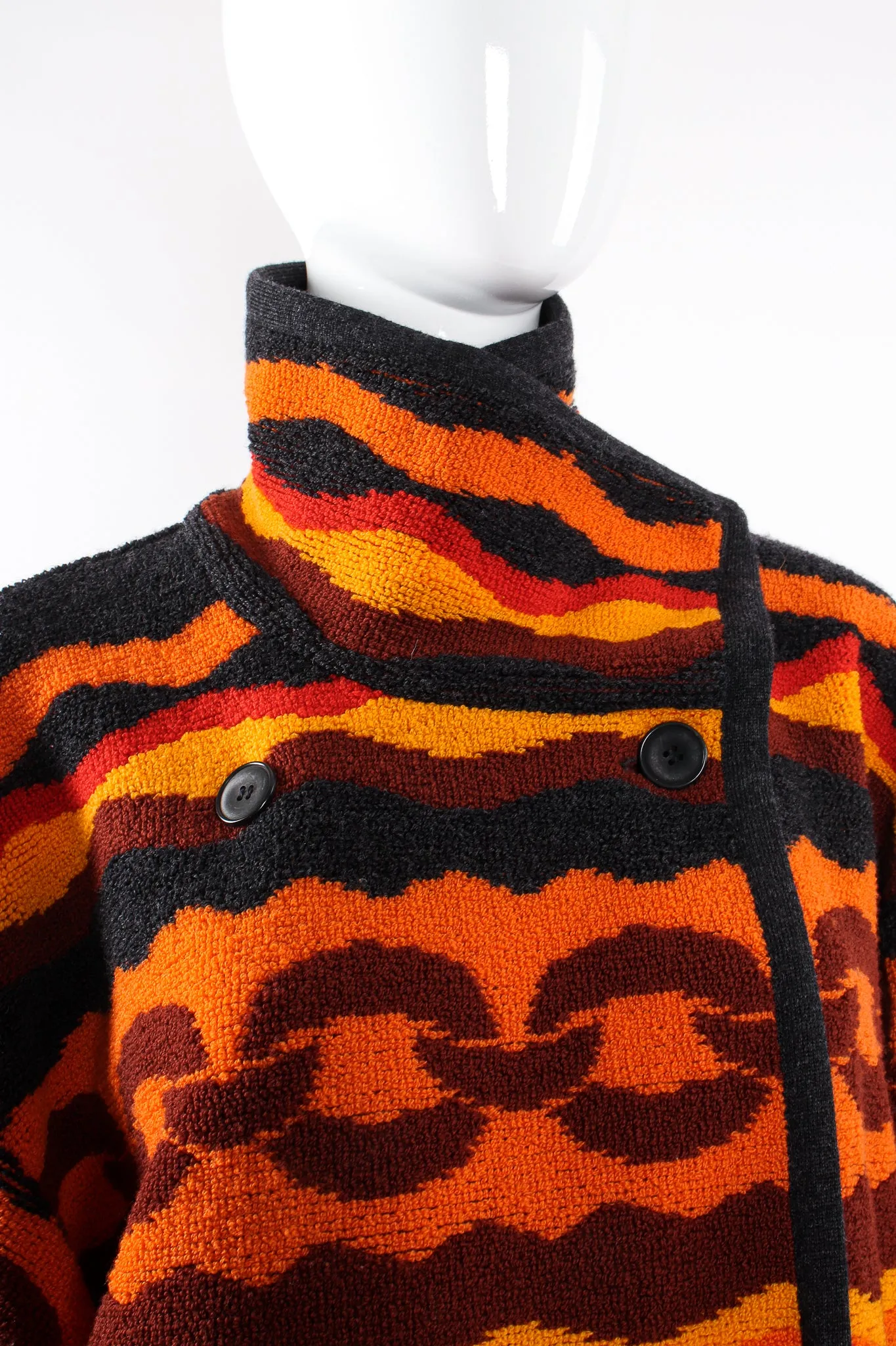 Chain Link Knit Sweater Coat