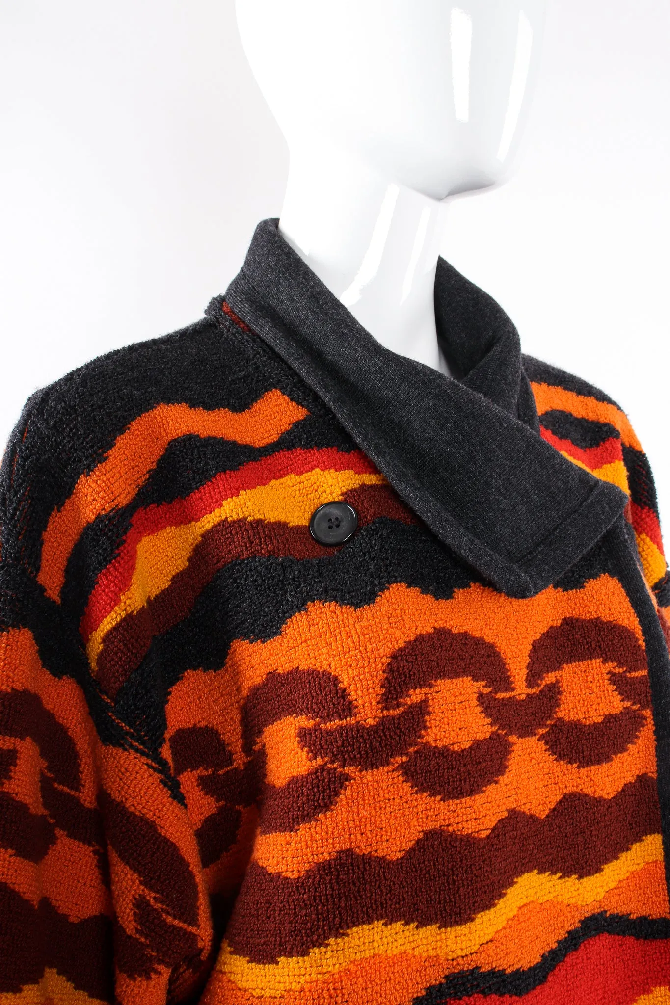 Chain Link Knit Sweater Coat